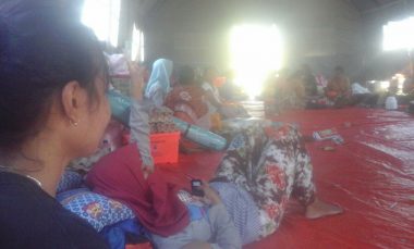 Korban kebakaran rumah di Kelurahan Lamangga (Foto: Irman)