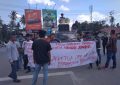 Aksi dari Koalisi Masyarakat Demokrasi Anti Mahar Politik Sultra, (Foto: Said)