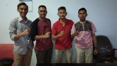 Ketua Granat Kendari, Hendrawan dan Rahmam Ashar bersama anggota Granat Kendari Lainnya (Foto: IST)