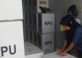 Tumpukan Kotak Suara di Gedung KPU Kendari (Foto: Sultan)