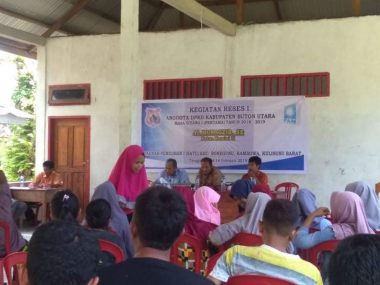 Suasana Kegiatan Rese Ketua Komisi II DPRD Buton Utara (Foto: Haslin)