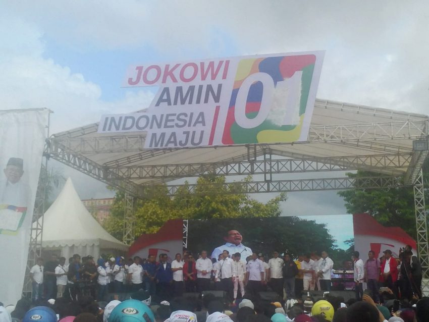 Suasana Deklarasi Fortuna Sultra untuk Jokowi- Amin (Foto: Jubirman)