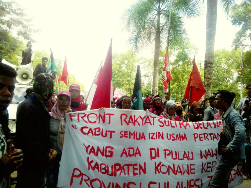Para Demosntran yang Meminta IUP Konkep Dicabut (Foto: Redaksi)