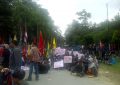 Massa Aksi Front Rakyat Sultra Bela Wawonii (Foto: Jubirman)
