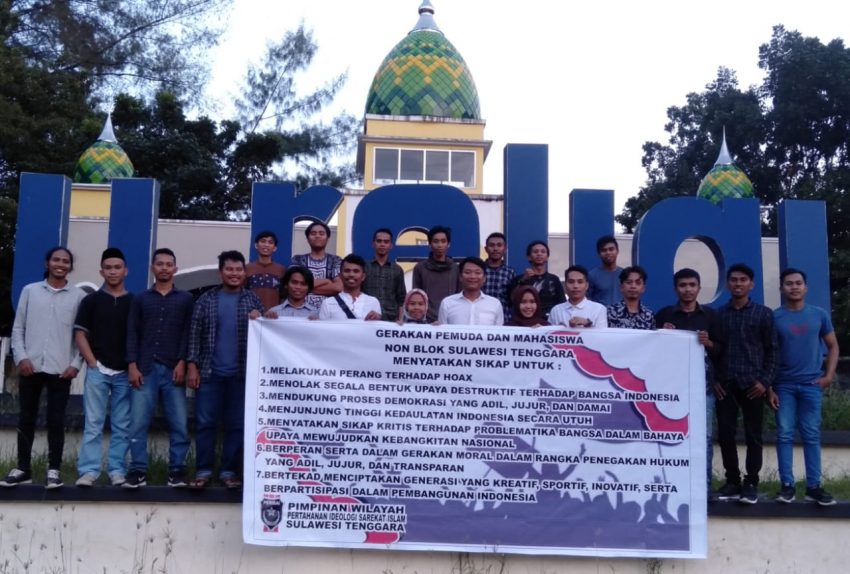 Sekelompok Pemuda dan Mahasiswa Sultra Mendeklarasikan Gerakan Non Blok (Foto: IST)