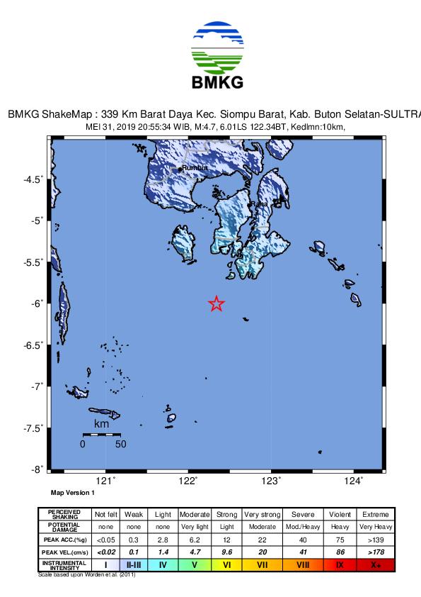 Hasil Analisa BMKG Gempa Bumi di Busel (Foto: IST)