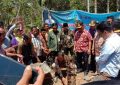 Peletakkan Batu Pertama BTS Jaringan XL 4G di Desa Sinar Masolo Kecamatan Wawonii Tenggara oleh Wabup Konkep