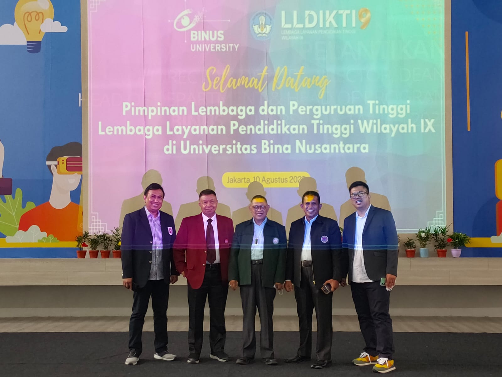 Rektor Unsultra Bersama Para Pimpinan Perguruan Tinggi Lainnya di Universitas Binus