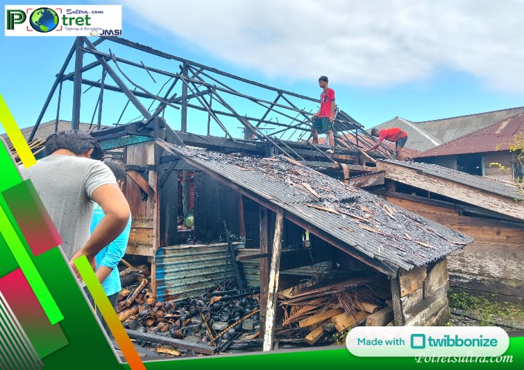 Kondisi Rumah Milik La Dunca Usai Dilalap Si Jago Merah