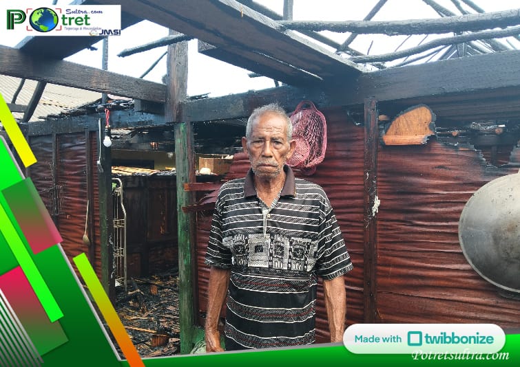 Salah Satu Warga Desa Mosolo, La Dunca sebagai Pemilik Rumah yang Dilalap Si Jago Merah