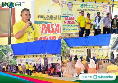 Kolase Pasar Murah yang di selenggarakan oleh DPD II Partai Golkar Kabupaten Konawe Kepulauan.
